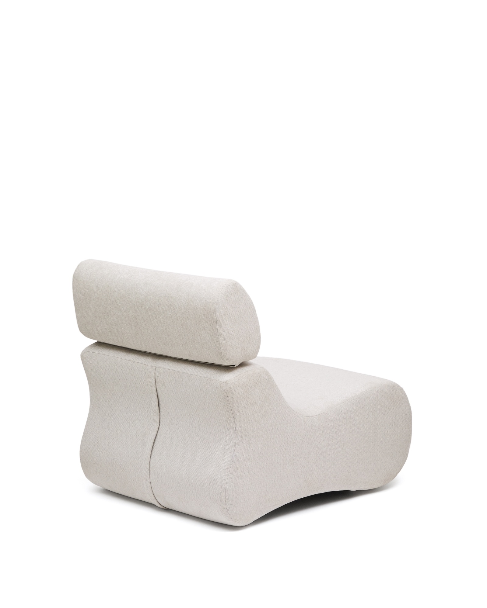 Club Кресло перламутрового цвета из шенилла La Forma (ex Julia Grup)