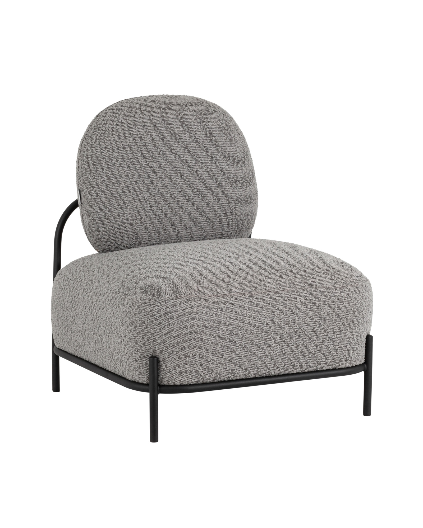 Кресло Стоун ткань букле серый Stool Group