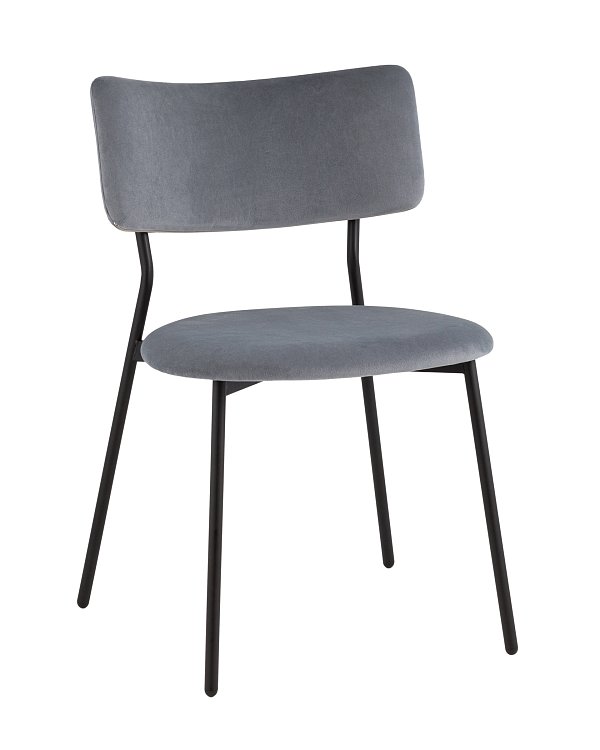 Стул Амелия велюр серо-голубой Stool Group