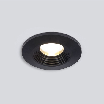Встраиваемый светильник Elektrostandard 9903 LED 3W 3000K COB BK черный