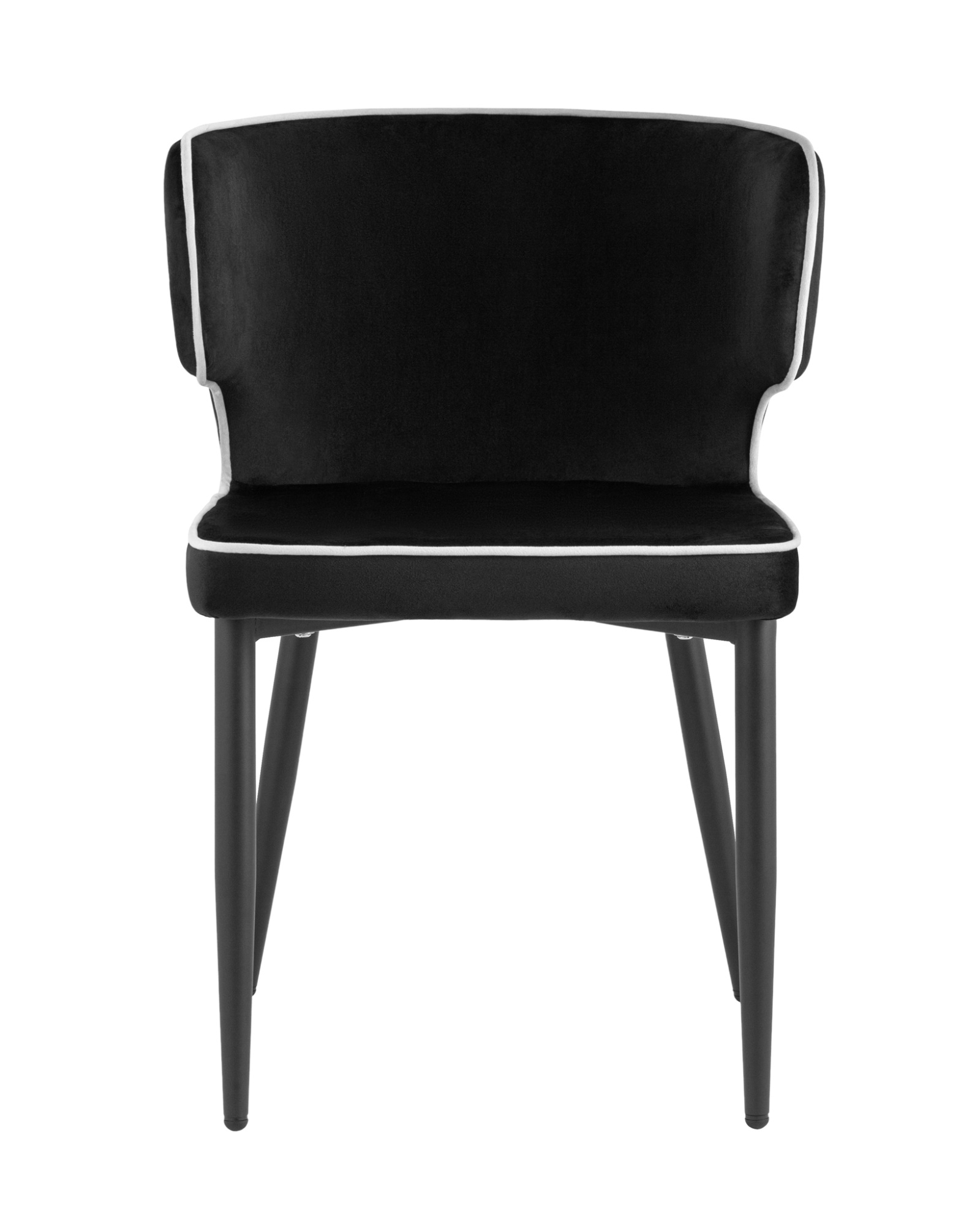 Стул Матео с кантом велюр черный Stool Group
