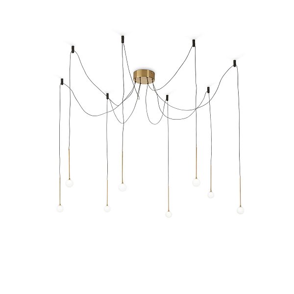 Потолочный светильник Ideal Lux LUCCIOLA SP8 OTTONE 283999