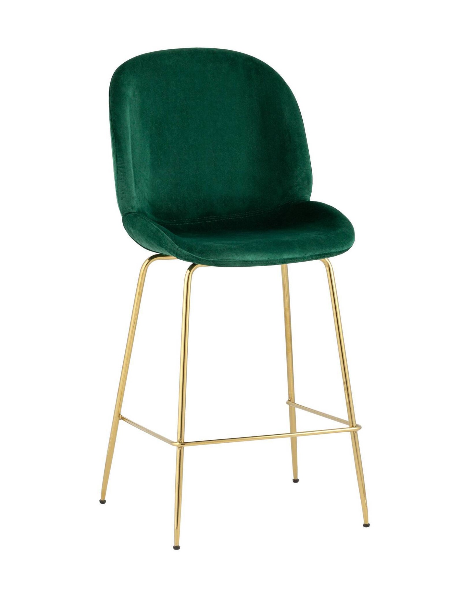 Стул полубарный Beetle со спинкой изумрудный Stool Group