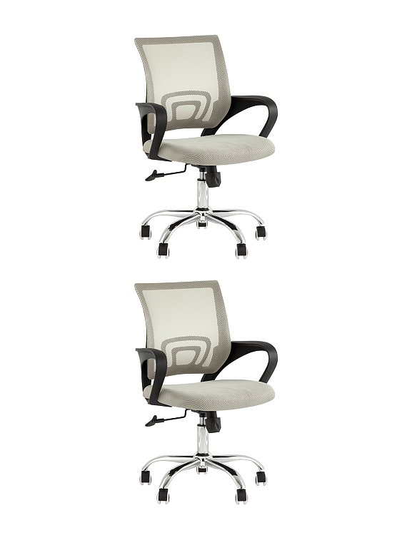 Кресло офисное TopChairs Simple New серый 2 шт Stool Group