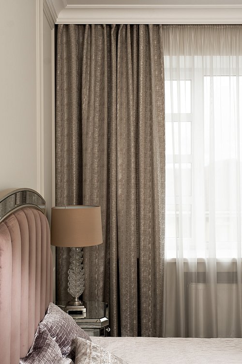 Портьера Ambition 275х260см серая Garda Decor 121GD-00003/1