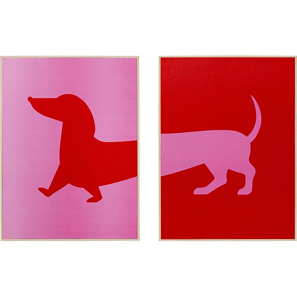 Картина в раме Dog Frankie (2 шт) KARE 56303