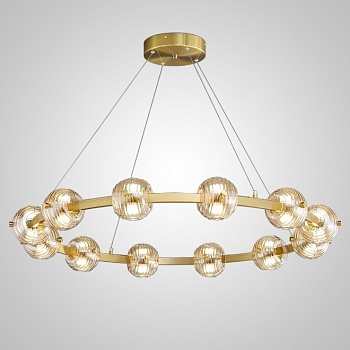 Кольцевая люстра SEMUND D100 Brass by ImperiumLoft