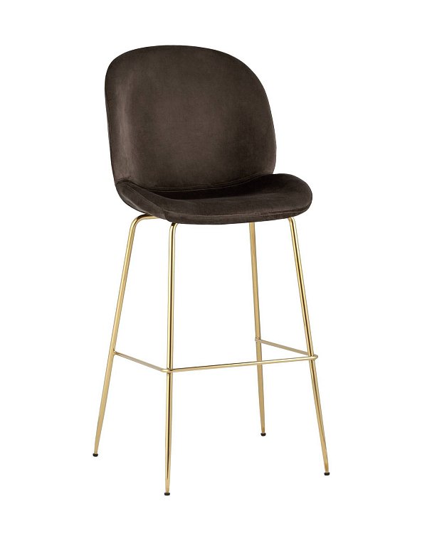 Стул барный Beetle со спинкой коричневый Stool Group