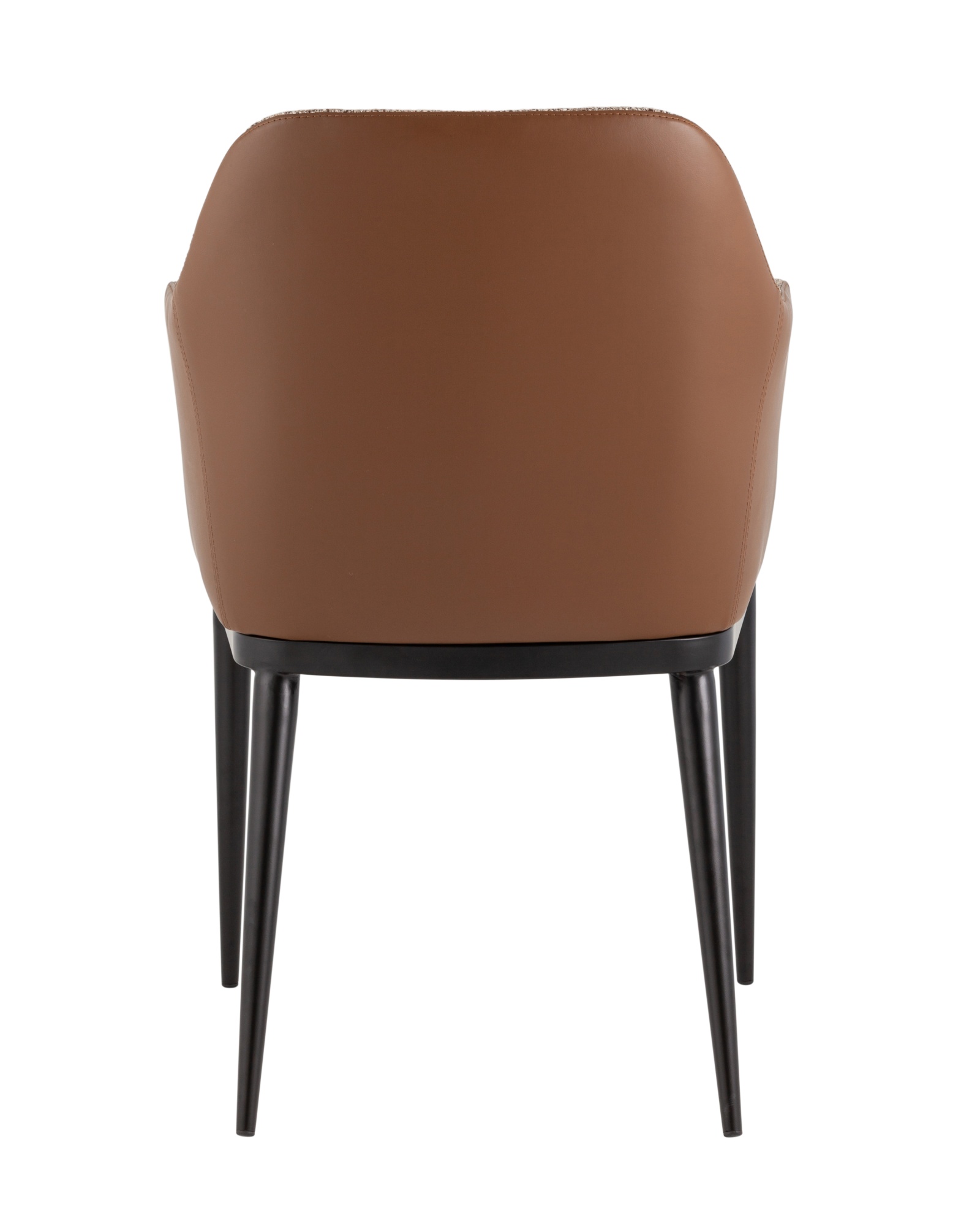 Стул обеденный Itan коричневый с коричневой экокожей Stool Group