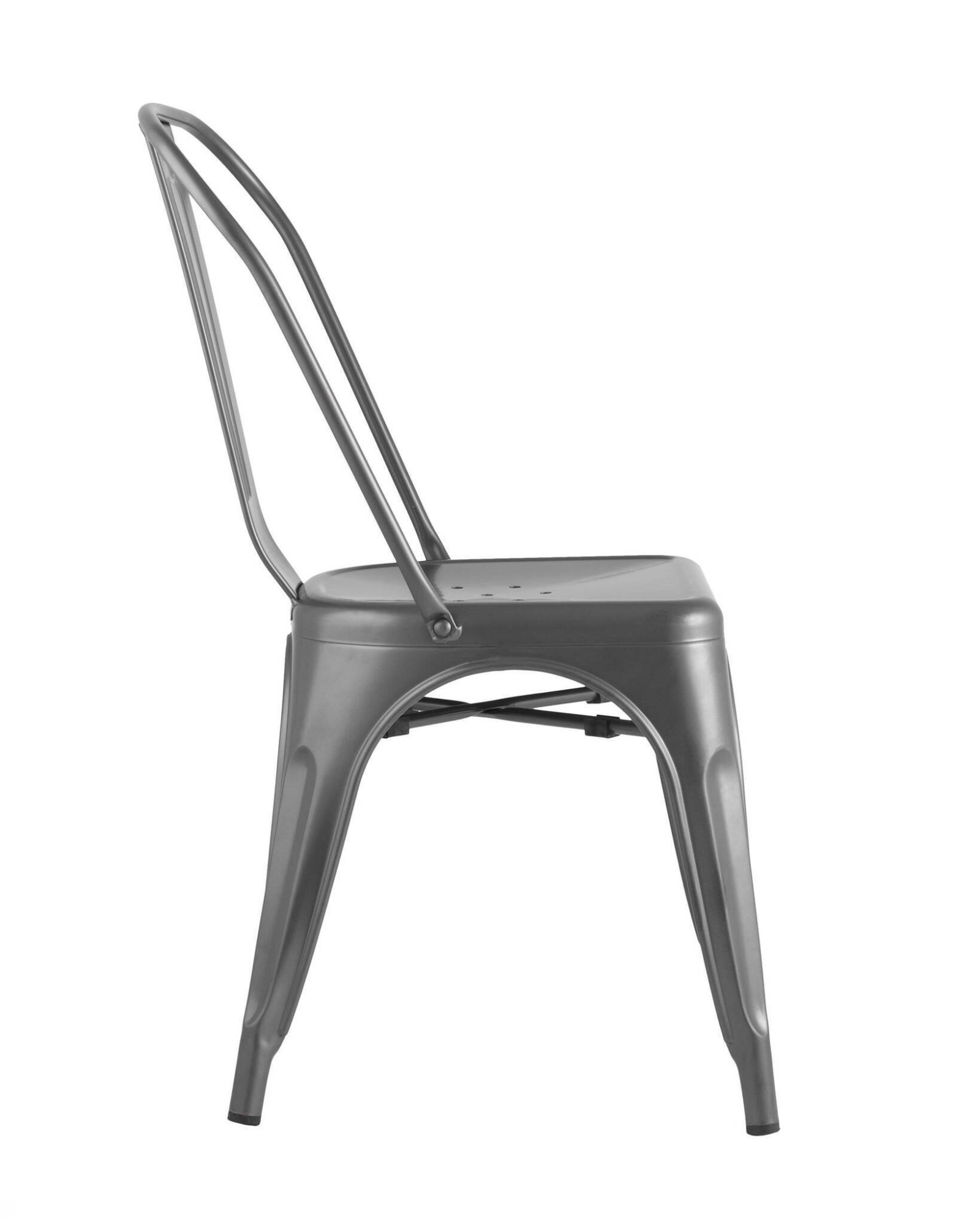 Стул TOLIX серебристый матовый Stool Group