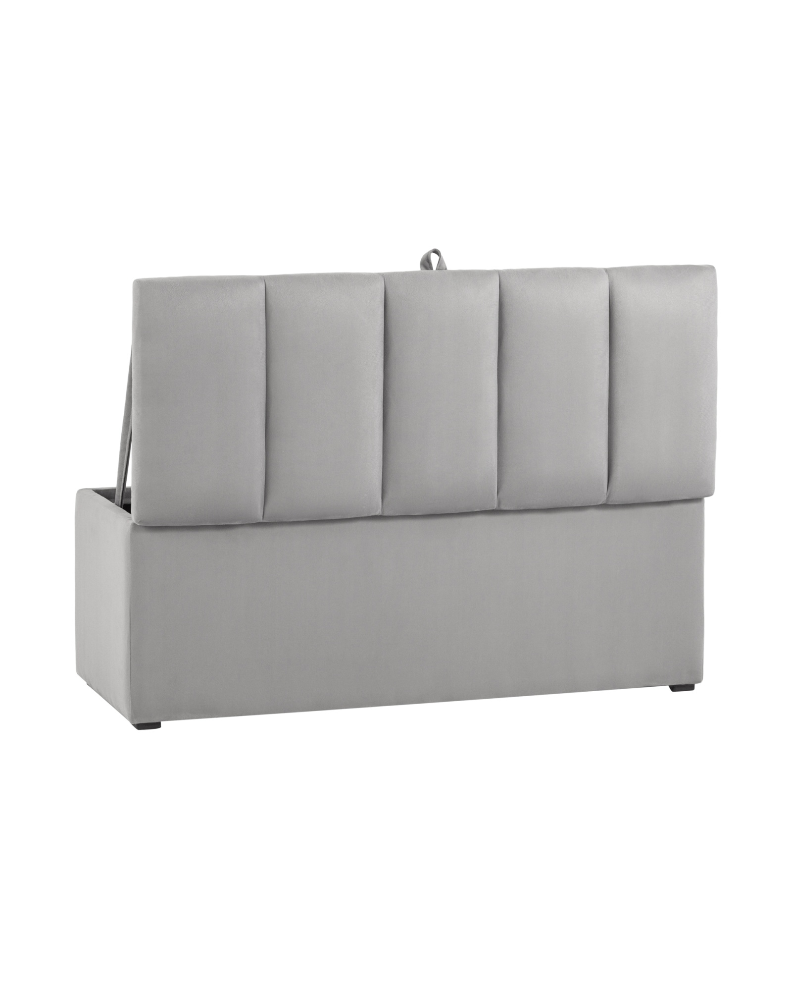 Пуф с крышкой Нильсон 2 велюр серый Stool Group