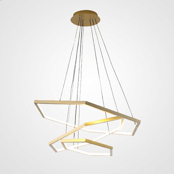 Подвесная люстра OCTANT D40+60+80 Brass by ImperiumLoft