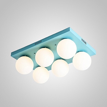 Подвесная люстра BOARD ORB L6 Blue by ImperiumLoft