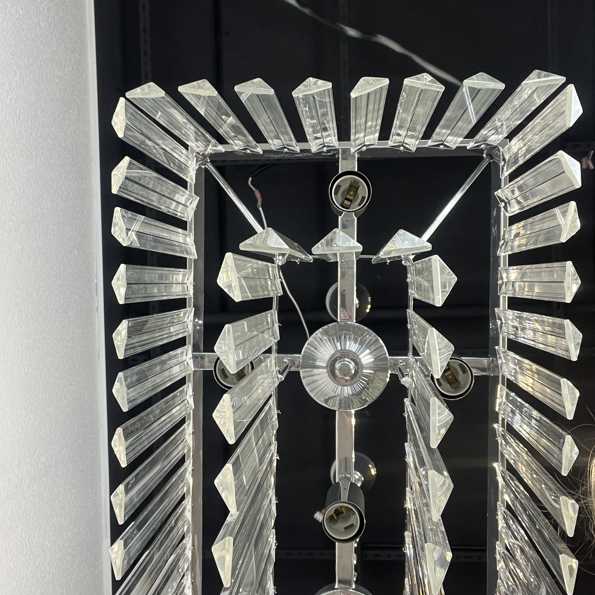 Люстра Rh 1920S Odeon Clear Glass Fringe Chrome By Imperiumloft