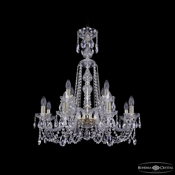 Люстра хрустальная 1402/8+4/240/XL-77 G