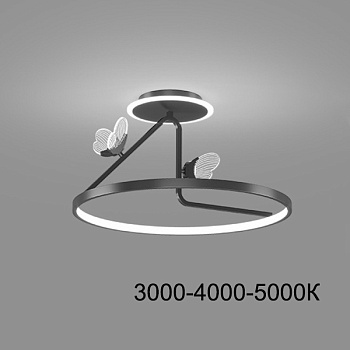 Потолочная люстра BABETTA CH E D40 Black Трехцветный свет by ImperiumLoft