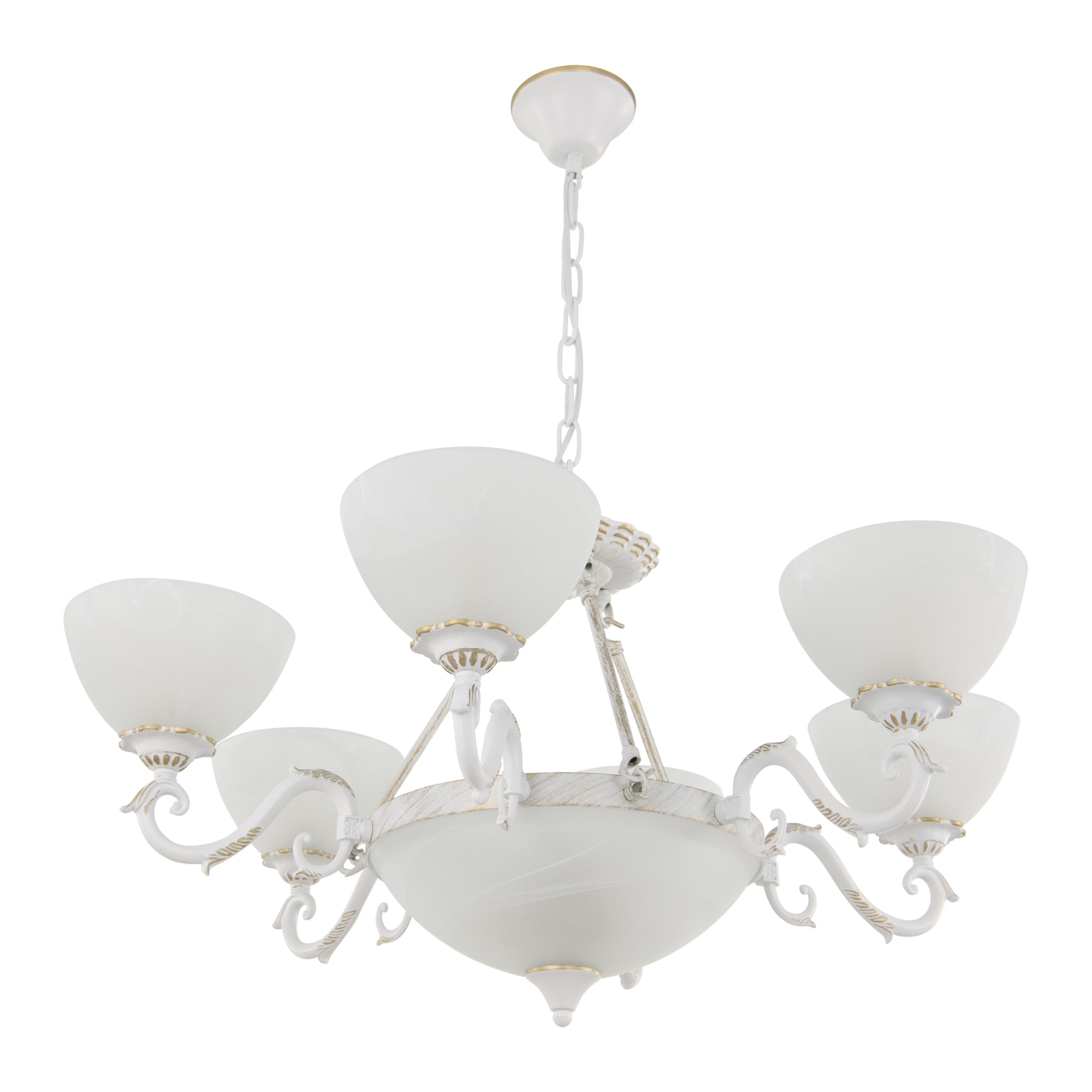 Люстра с плафонами 340518/6-3 WT+G Arte Milano