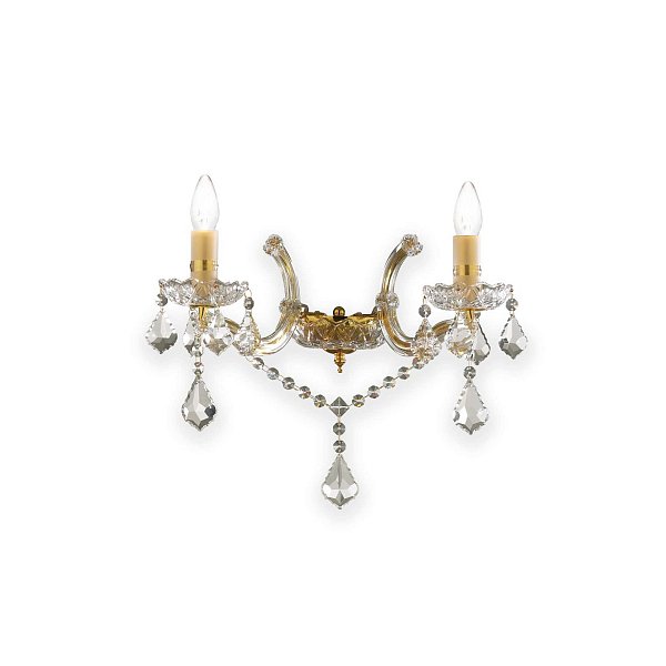 Настенный светильник Ideal Lux FLORIAN AP2 ORO 035659