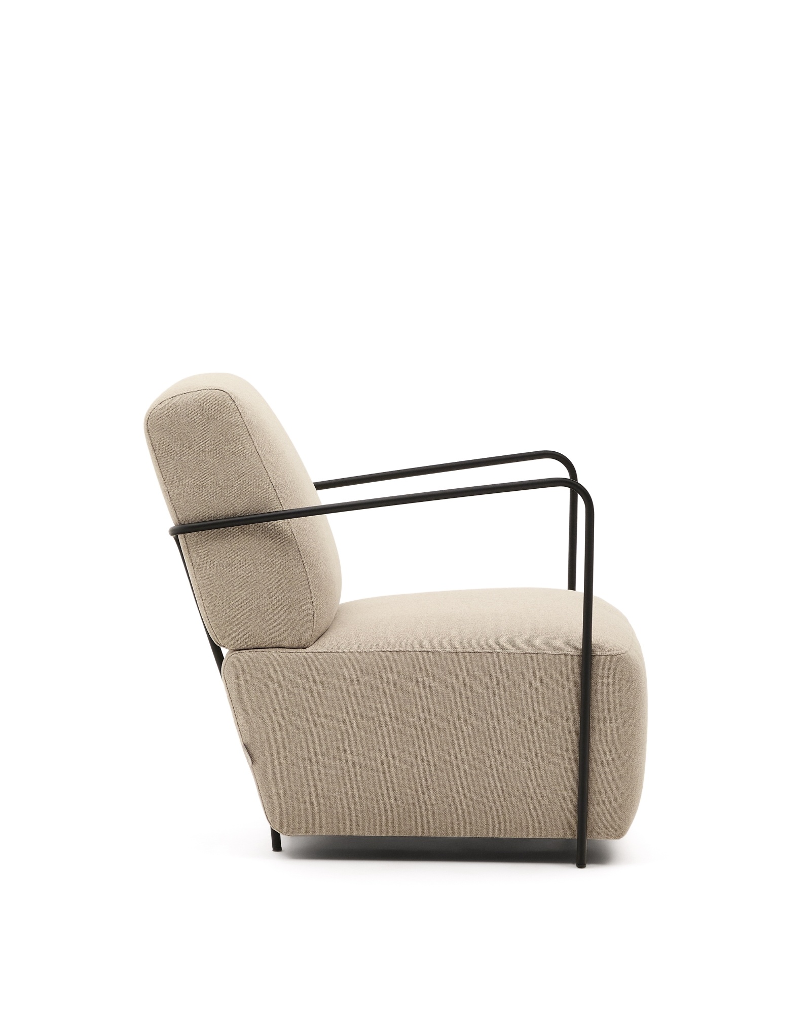 Кресло Gamer бежевого цвета с черным металлом La Forma (ex Julia Grup)