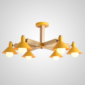 Люстра на штанге HORN B D84 Yellow by ImperiumLoft