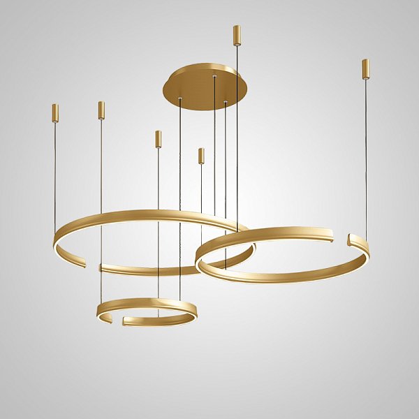 Подвесная люстра VEIKKO COMBO D45+65+85 Brass by ImperiumLoft