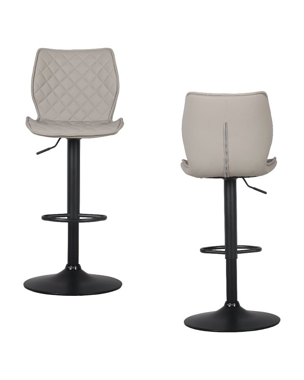 Стул барный Dome экокожа серый 2 шт Stool Group