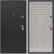 Дверь входная Graf Люкс ТП-70 Черный крокодил / МДФ 16 мм ФЛ-183 Сандал белый