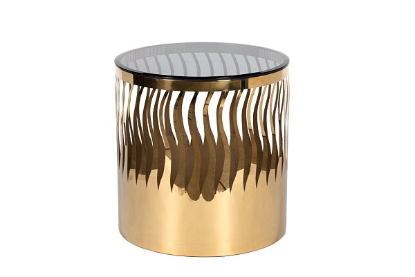 Стол журнальный Wave тонир.стекло/золото Garda Decor GY-ET8149GOLD