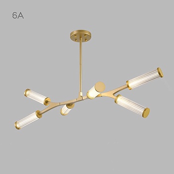 Подвесная люстра RAMOSE А6 Золото by ImperiumLoft