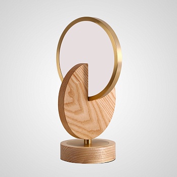 Настольная лампа GLATT WOOD TAB Light brown by ImperiumLoft