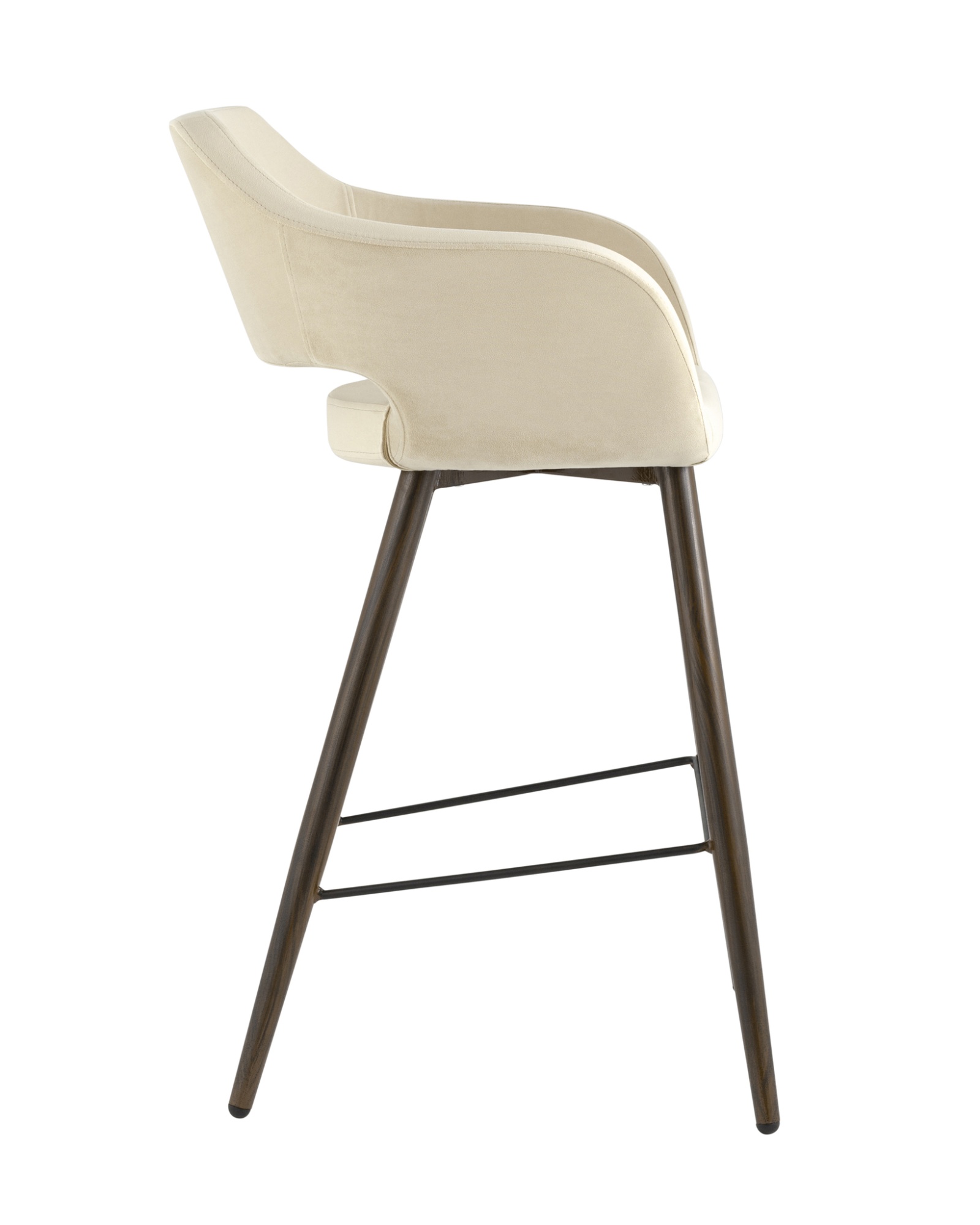 Стул барный Саймон велюр бежевый Stool Group