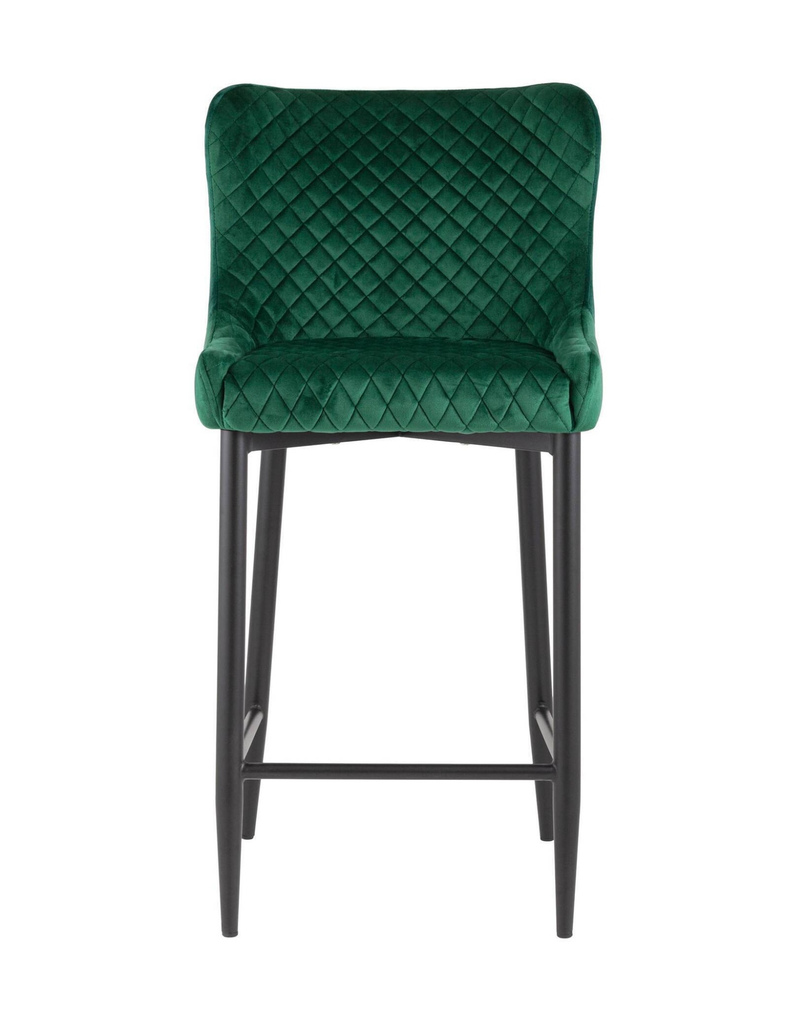 Стул полубарный Ститч велюр изумрудный Stool Group