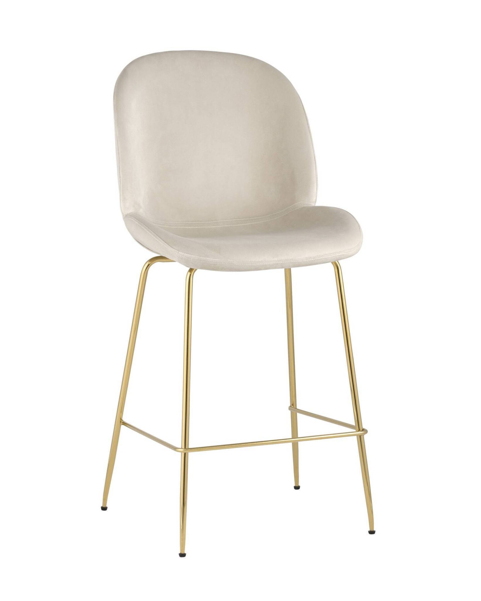 Стул полубарный Beetle со спинкой бежевый Stool Group