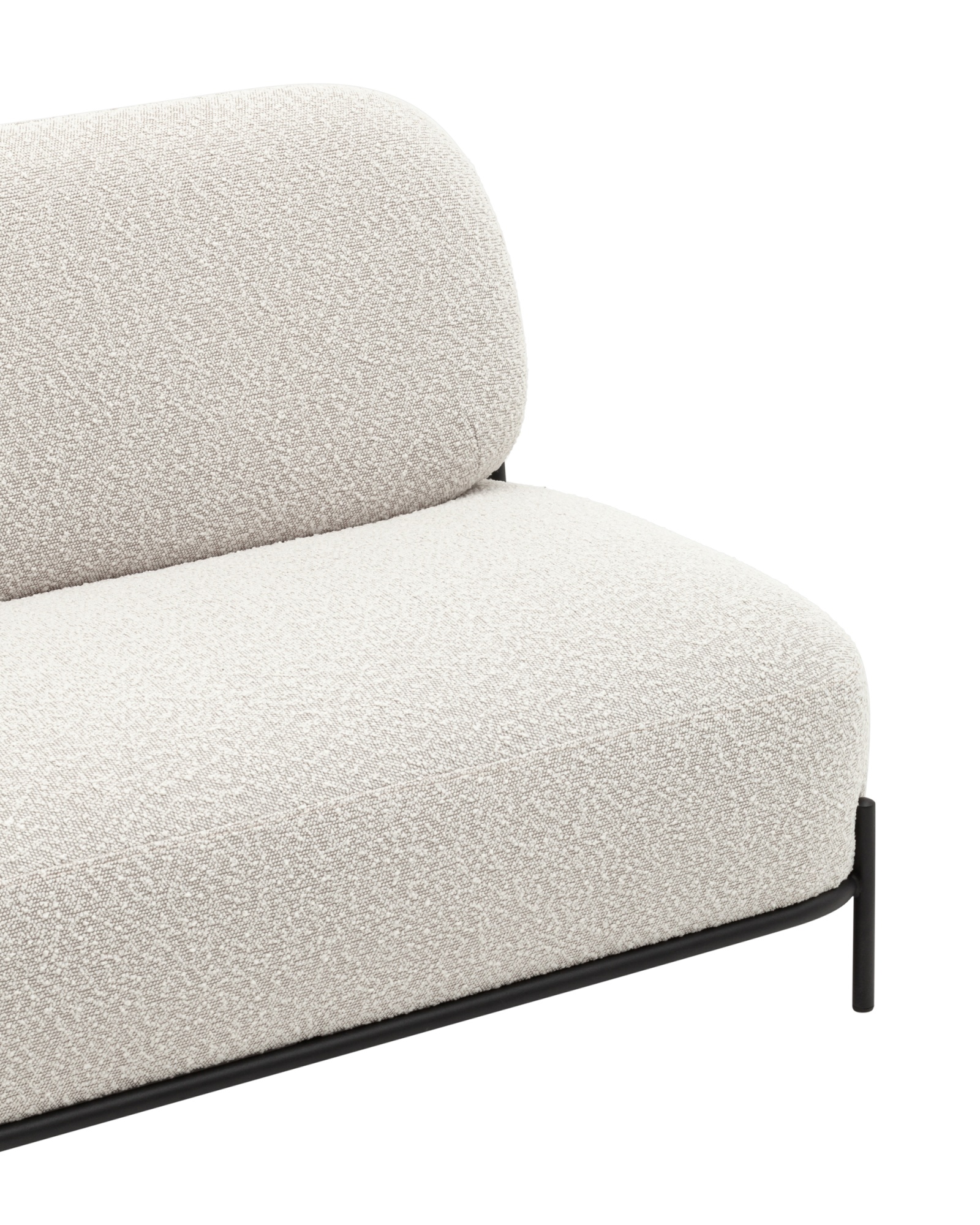 Диван Стоун ткань букле молочный Stool Group