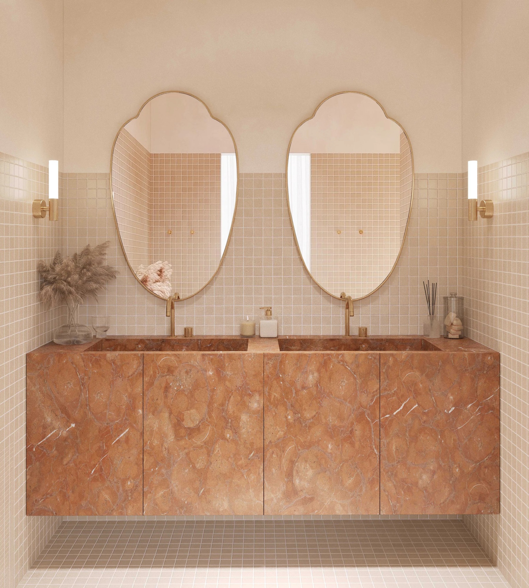 Milis Gold Зеркало в тонкой раме Smal Art-Zerkalo SM130GL