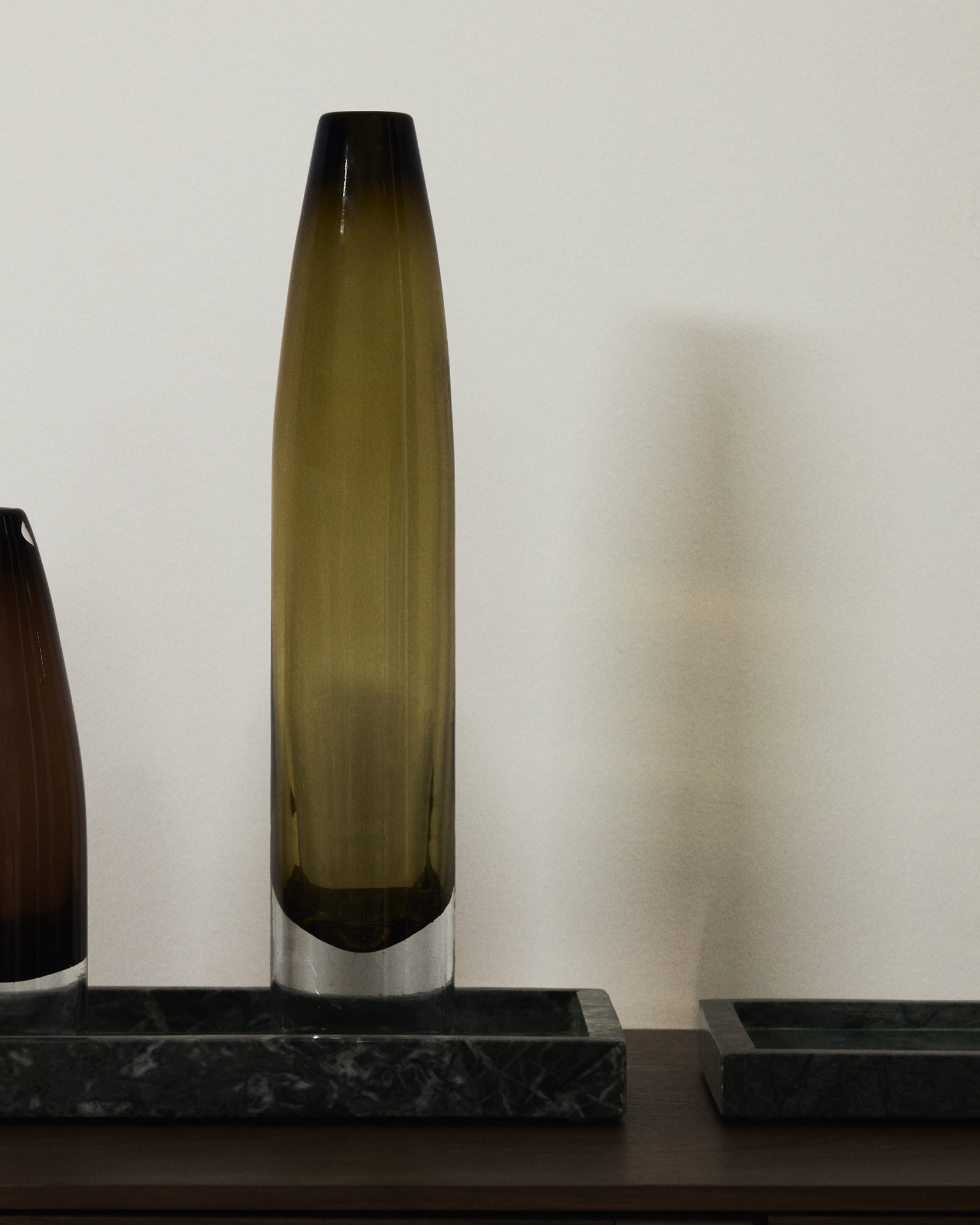 Ваза Toli из зеленого стекла 40 см La Forma (ex Julia Grup)