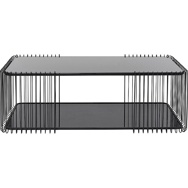 Стол кофейный Wire Double Black 120x60 см KARE 87818
