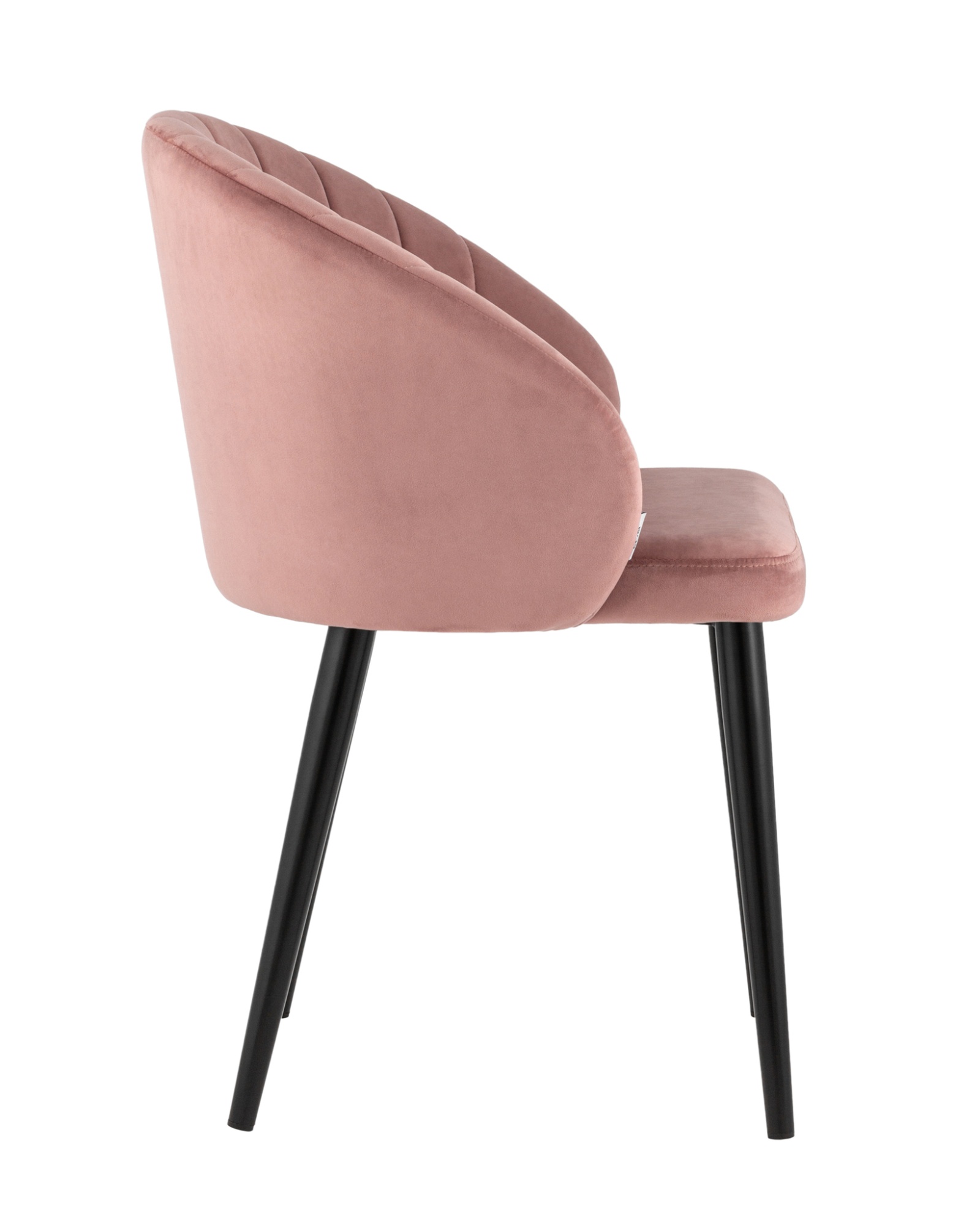 Стул с подлокотниками Брюссель велюр пыльно-розовый Stool Group