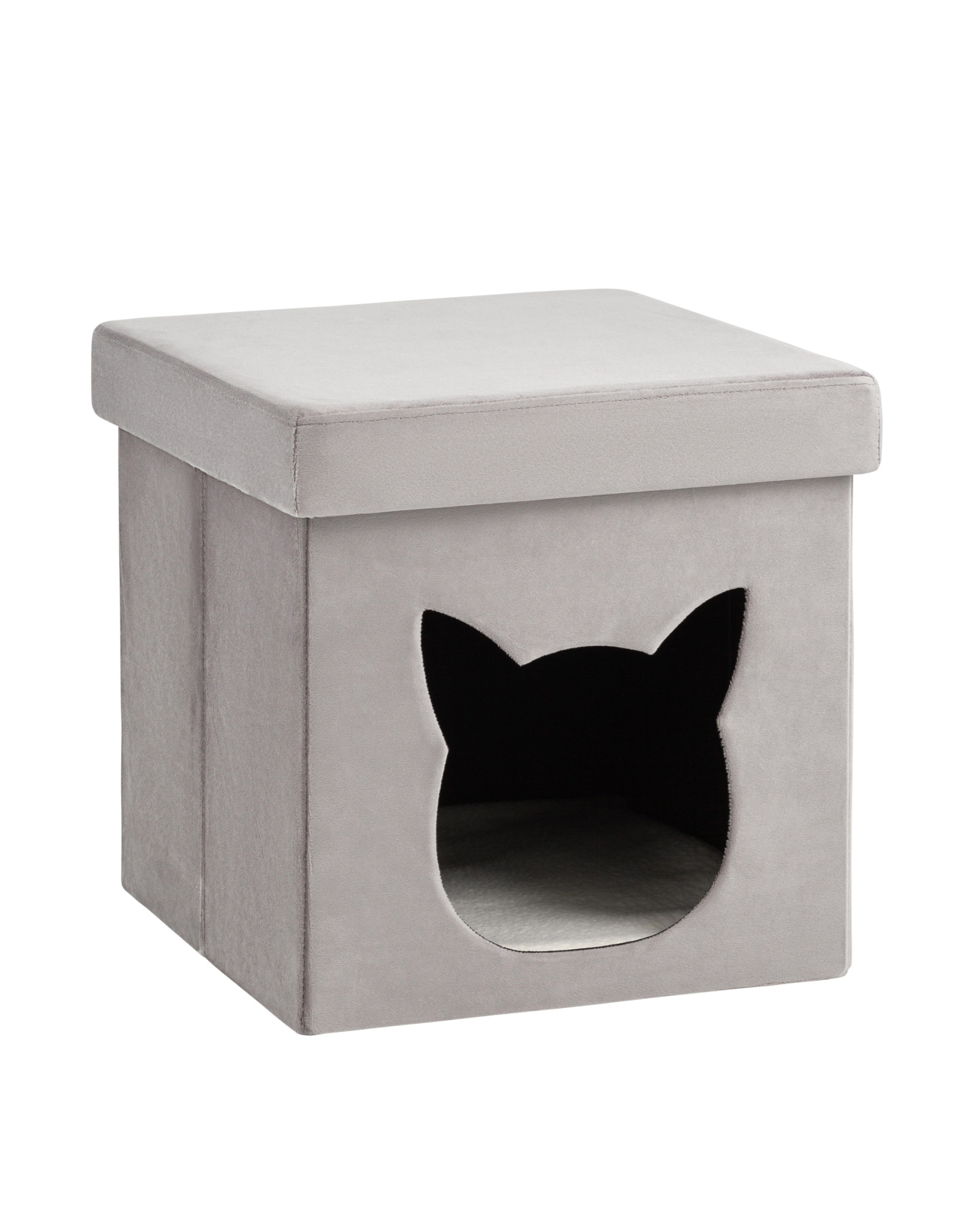 Пуф складной с ящиком Store Pet серый Stool Group
