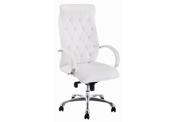 Компьютерное кресло Woodville Osiris white / satin chrome 15425