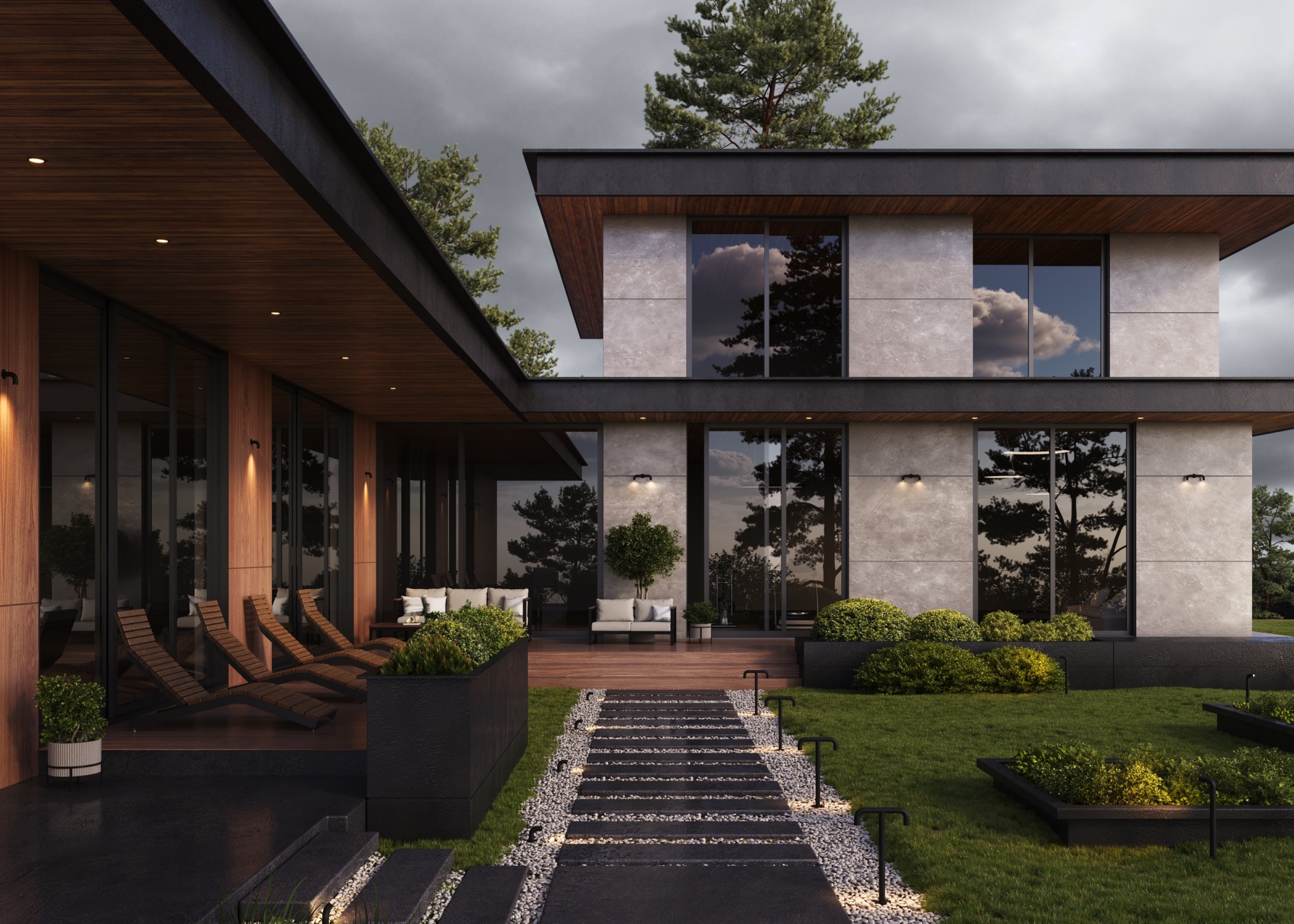 Ландшафтный светильник Outdoor O477FL-L4GF3K