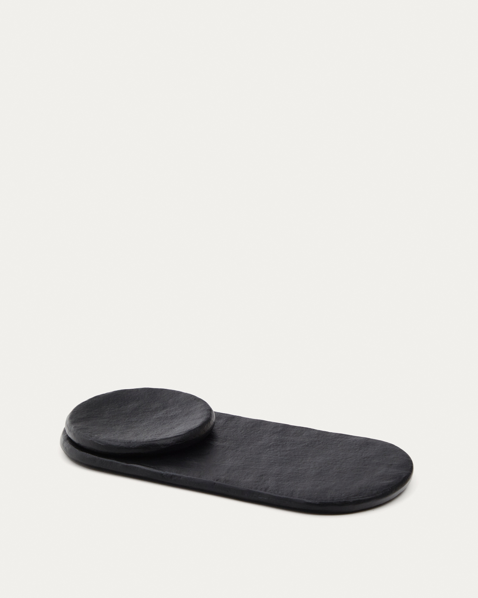 Набор из 2 черных алюминиевых подносов Mabic La Forma 210756