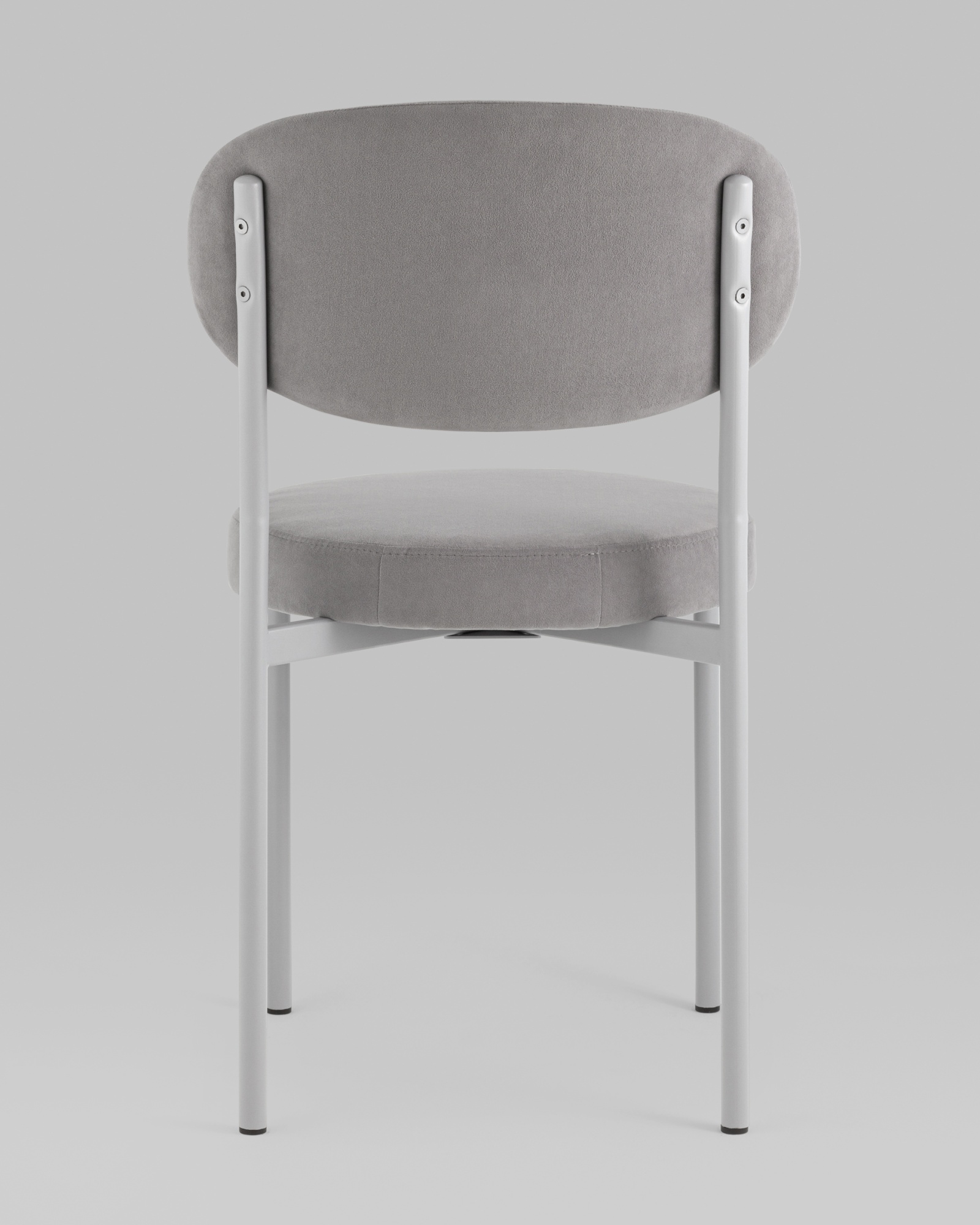 Стул Бриф SN велюр серый каркас светло-серый муар, 4шт./уп. Stool Group