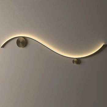 Настенный светильник TEMP L130 Black by ImperiumLoft