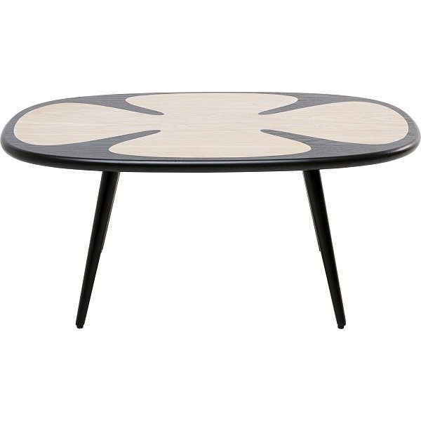 Стол кофейный KARE x Karim Rashid Petal Nature Black 90x60cm KARE 70845
