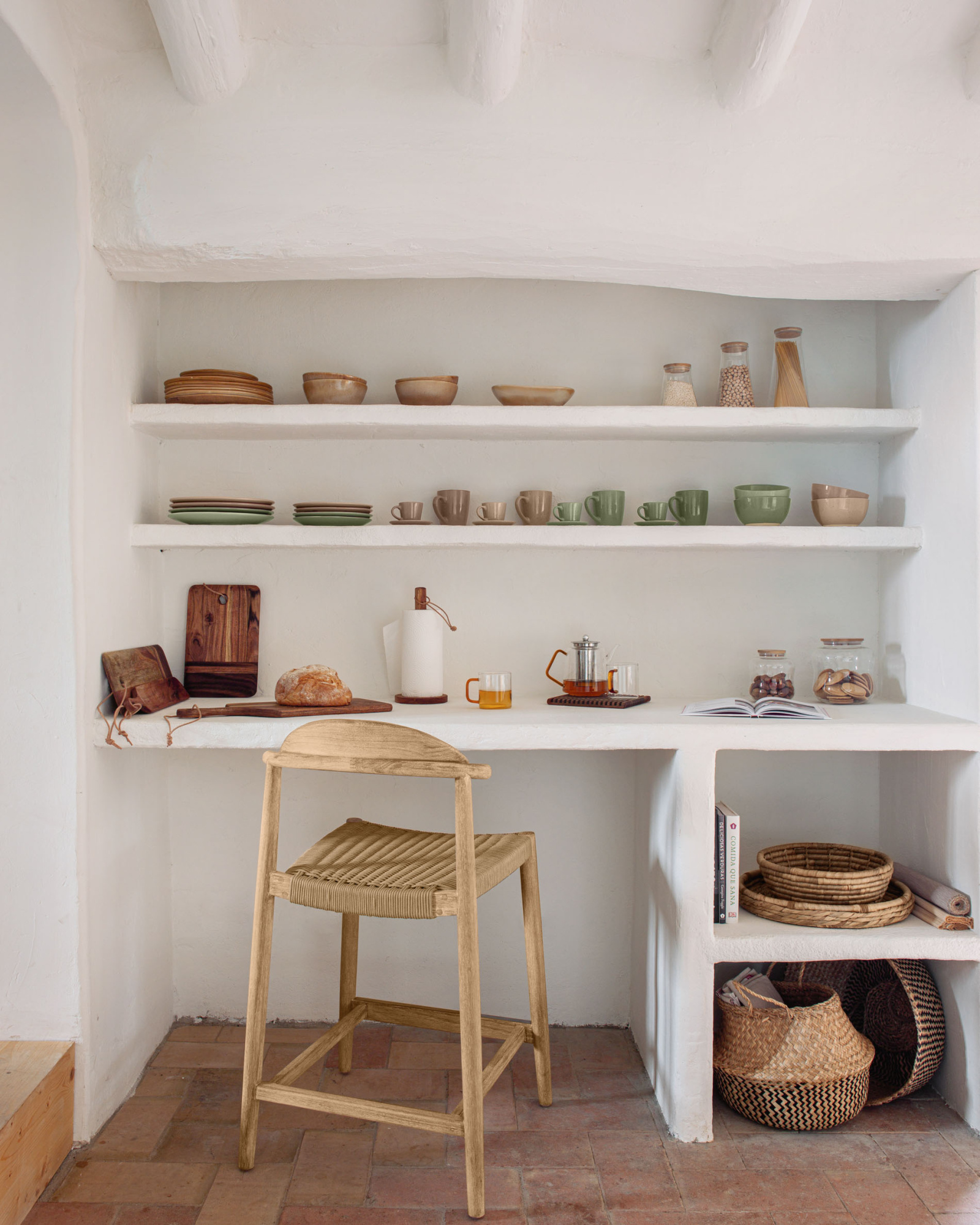 Полубарный стул Glynis эвкалипт La Forma 67693