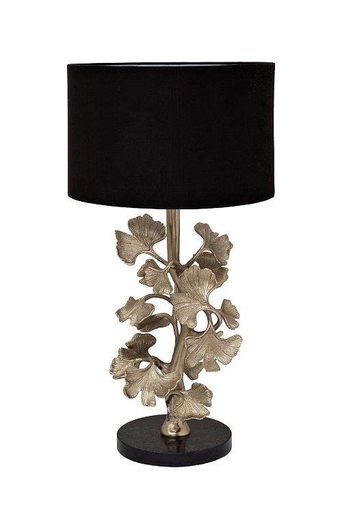 Лампа настольная Ginkgo Leaves с черный абажуром Garda Decor 69-22088