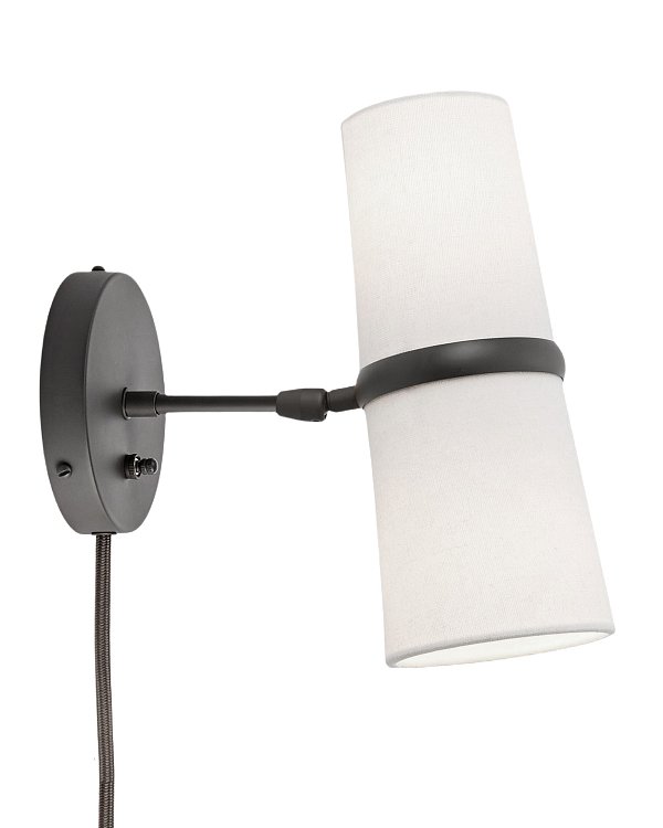 Чёрное бра Флемиш с проводом Louvre Home JJ11116-2WB