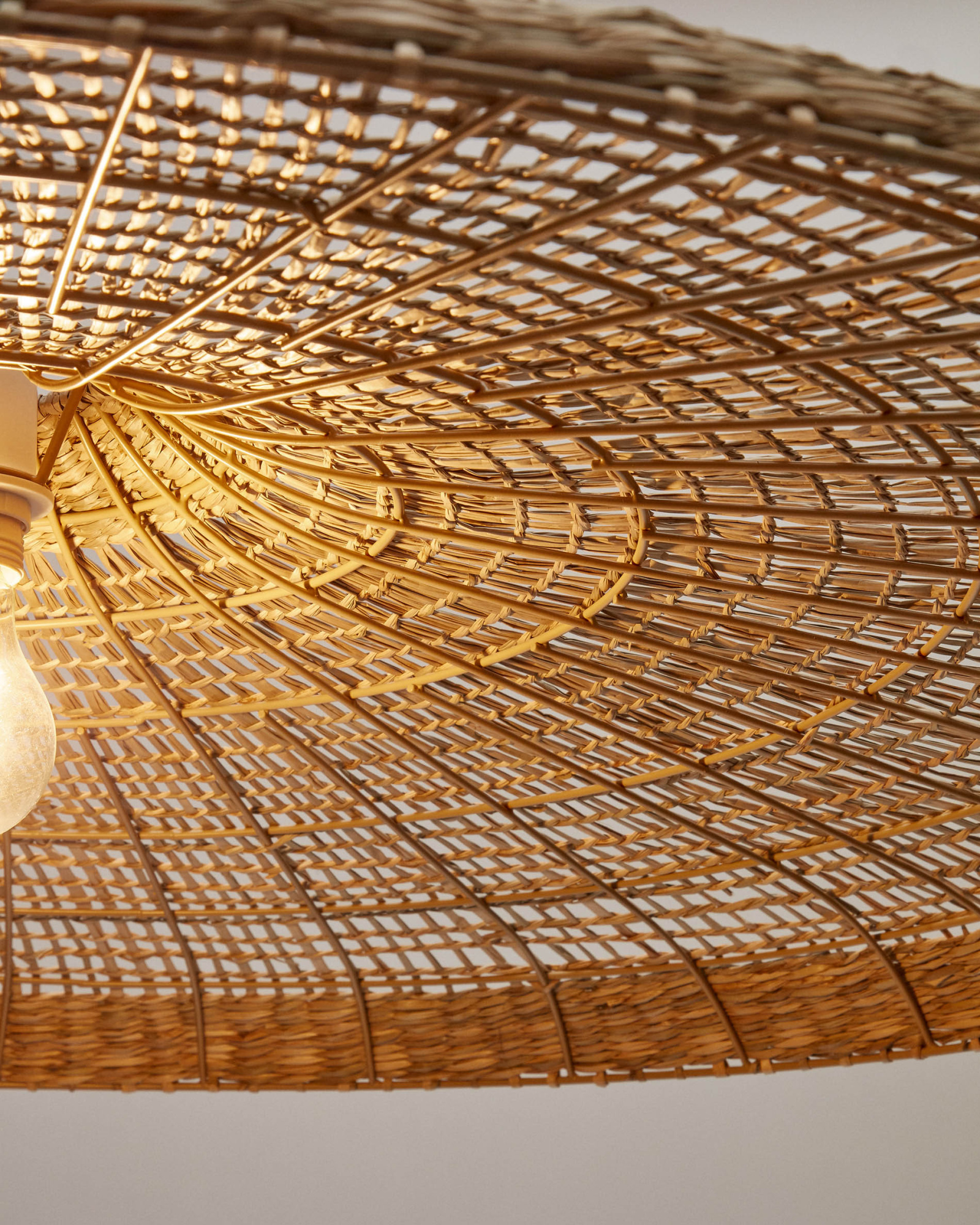 Потолочный плафон Cruilles из натурального волокна с натуральной отделкой, 100 см La Forma (ex Julia Grup)