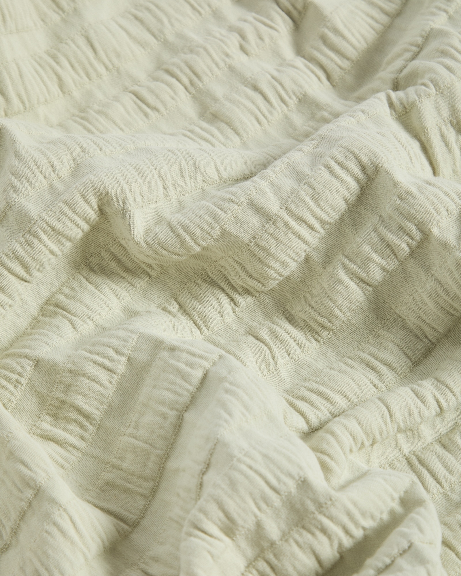 Детский плед Rilune из 100% хлопка с эффектом светло-зеленых тисненых полос La Forma (ex Julia Grup)